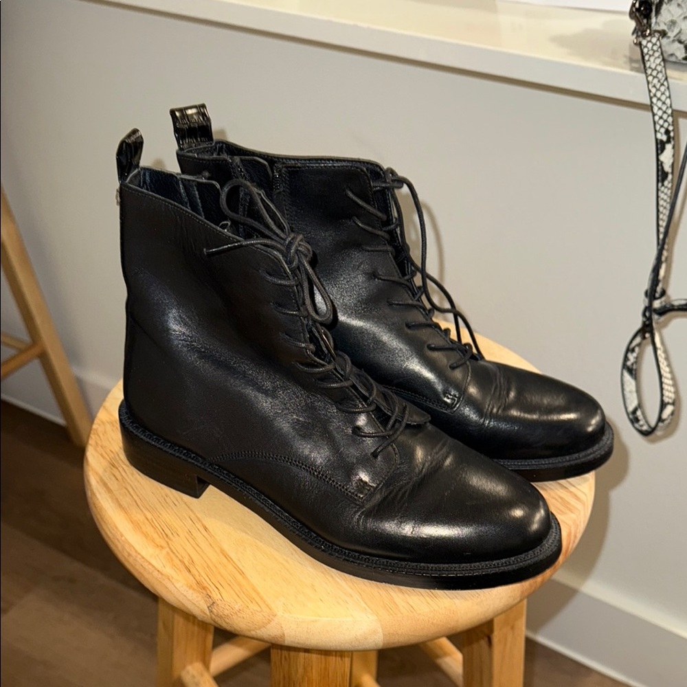 Sam Edelman Leather combat boots